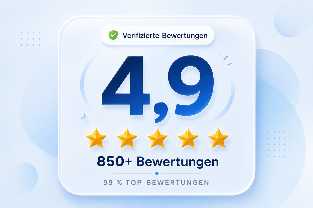 850+ TOP-Bewertungen